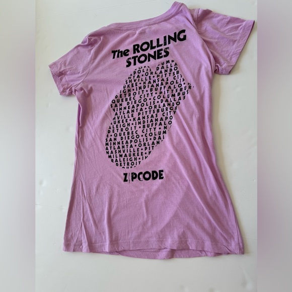 2015 Rolling Stones lilac band t-shirt - sz. Large - Picture 5 of 5